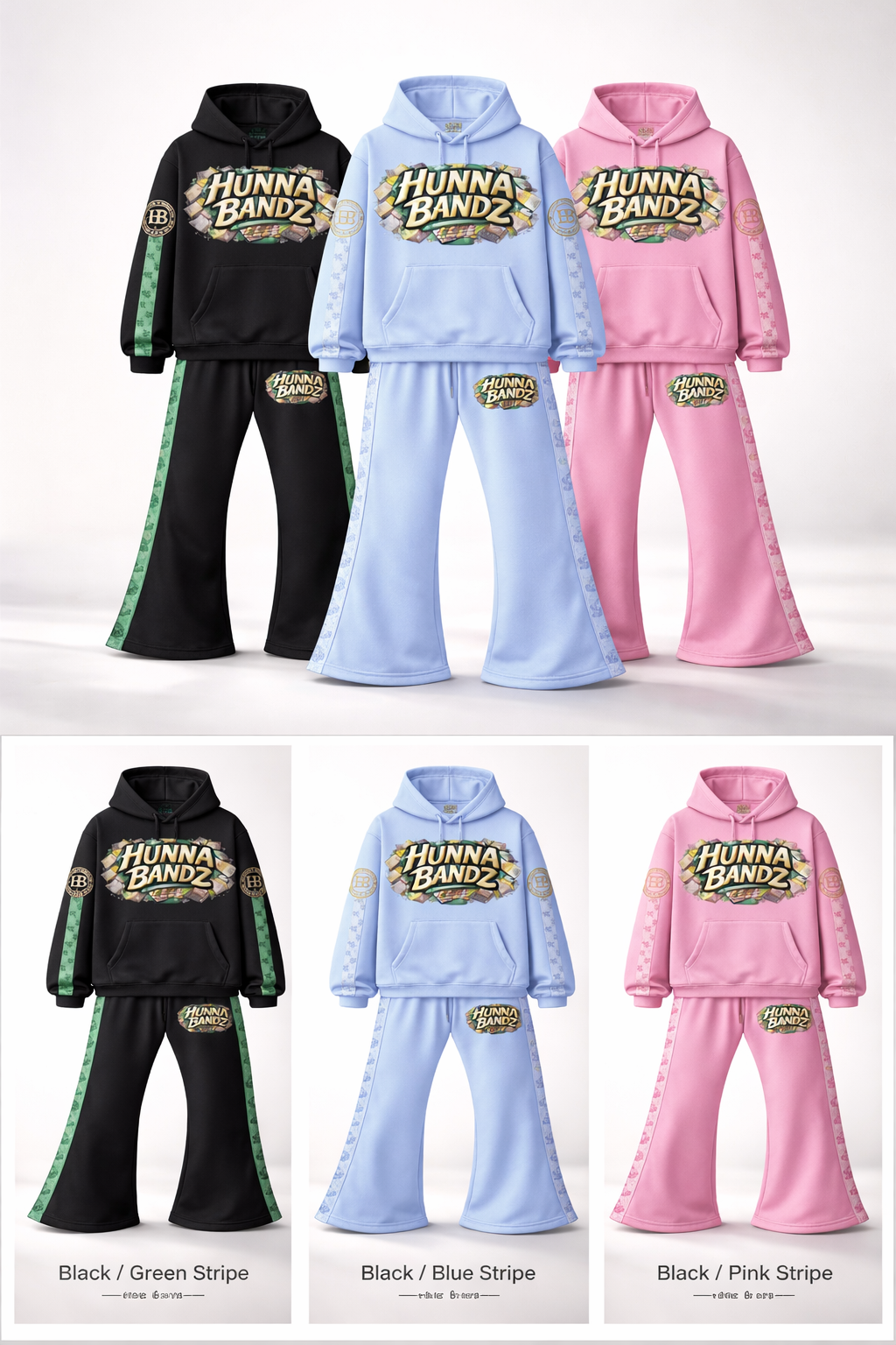 Hunna Bandz Signature Tracksuit – Rhinestone Edition